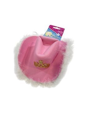 Dolly Parton Doggy Parton Pink Cowgirl Tiara Dog Hat NWT Country Western Pet